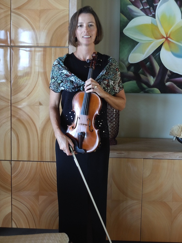 Rona Landrigan with violin